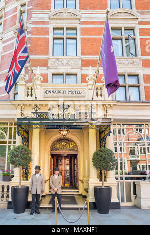 Das Connaught Hotel, London, Großbritannien Stockfoto