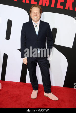 Westwood, CA, USA. 3 Apr, 2018. 03.April 2018 - Westwood, Kalifornien - Jimmy Bellinger. ''Los Angeles Premiere Blocker'' gehalten am Regency Dorf Theater. Photo Credit: F. Sadou/AdMedia Credit: F. Sadou/AdMedia/ZUMA Draht/Alamy leben Nachrichten Stockfoto