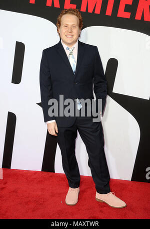 Westwood, CA, USA. 3 Apr, 2018. 03.April 2018 - Westwood, Kalifornien - Jimmy Bellinger. ''Los Angeles Premiere Blocker'' gehalten am Regency Dorf Theater. Photo Credit: F. Sadou/AdMedia Credit: F. Sadou/AdMedia/ZUMA Draht/Alamy leben Nachrichten Stockfoto