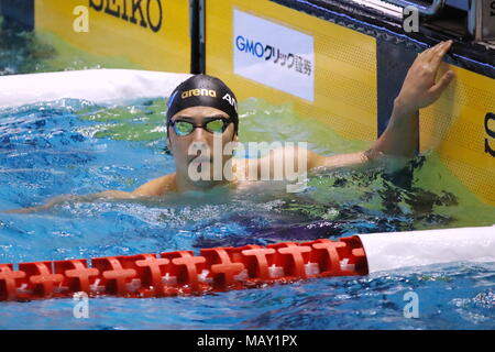 Tatsumi International Swimming Centre, Tokyo, Japan. 5 Apr, 2018. Daiya Seto, 5. APRIL 2018 - Schwimmen: Japan Japan schwimmen schwimmen Meisterschaft (2018), die Männer 200m Schmetterling Wärme bei Tatsumi International Swimming Centre, Tokyo, Japan. Credit: Sho Tamura/LBA SPORT/Alamy leben Nachrichten Stockfoto