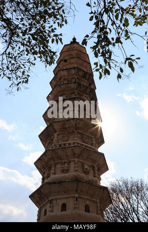 Die Pagoden in China (berühmten drei Pagoden in Kunming, Provinz Yunnan) Stockfoto