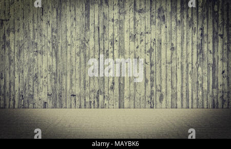 Vintage leer konkrete Zimmer 3D Rendering image Stockfoto