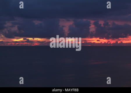 Sonnenuntergang, Paraíba, Cabo-Branco, João Pessoa, Brasilien Stockfoto