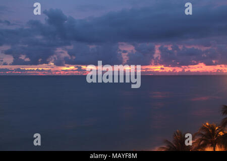 Sonnenuntergang, Paraíba, Cabo-Branco, João Pessoa, Brasilien Stockfoto