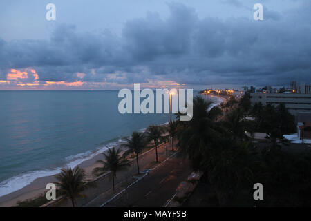 Sonnenuntergang, Paraíba, Cabo-Branco, João Pessoa, Brasilien Stockfoto