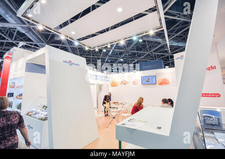 18. Internationale Ausstellung für Nahrungsmittel, Getränke und Lebensmittel und Rohstoffe (Prodexpo", 2011), Russland, Moskau, Expocentre, 7. bis 11. Februar 2011 Stockfoto