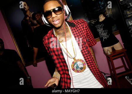 Deandre Weise alias Soulja Boy Tell'Em bei Kat Von D High Voltage Tattoo am 25. September in Los Angeles, Kalifornien 2009. Stockfoto