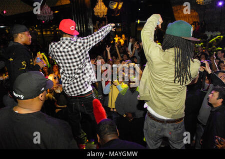 Soulja Boy führt am Vorabend Nachtclub am 13. März in Las Vegas, Nevada 2010. Stockfoto