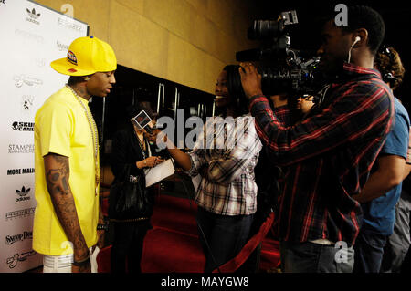 Deandre Weise alias Soulja Boy an Snoop Dogg Malice n Wonderland Premiere am 22. März 2010 in Los Angeles, Kalifornien. Stockfoto