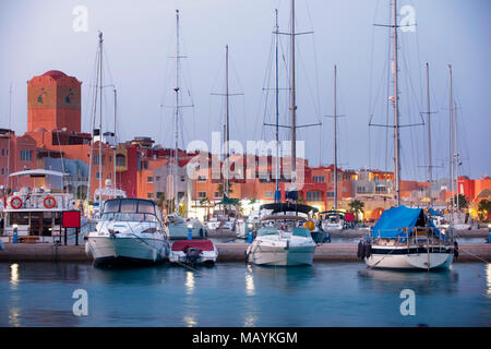 Aegypten, Hurghada, Marina Stockfoto