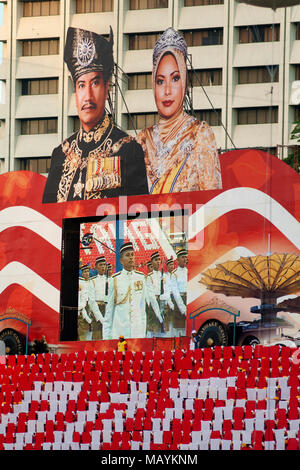 Kuala Lumpur, Malaysia: Hari Merdeka Parade ist eine jährliche Parade alle 31 August im Gedenken der Malaya Unabhängigkeit statt. Stockfoto