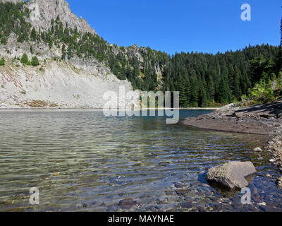 Eunice See bei Mt Rainier NP in Washington. Stockfoto