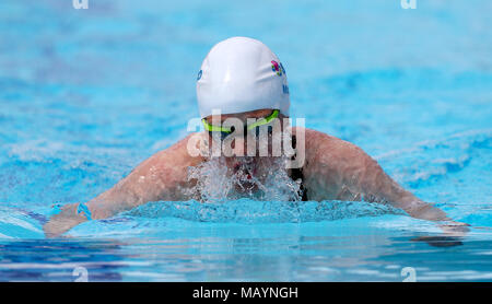 Schottlands Hannah Miley konkurriert in der Frauen 400 m Individuelle Medley - Wärme 2 an der Optus Aquatic Center während der Commonwealth Games 2018 in der Gold Coast, Australien. Stockfoto