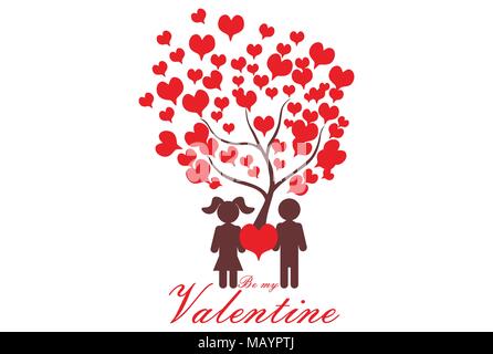 vektor-Logo-Symbol für valentine Stock Vektor