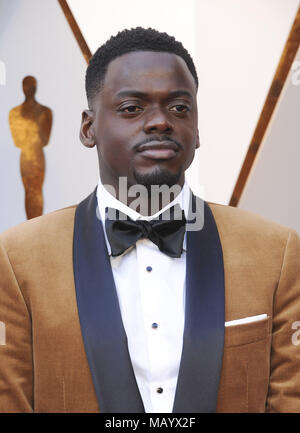 Die 90Th Academy Awards Anreise mit: Daniel Kaluuya Wo: Los Angeles, Kalifornien, Vereinigte Staaten, wenn: 04 Mar 2018 Credit: Apega/WENN.com Stockfoto