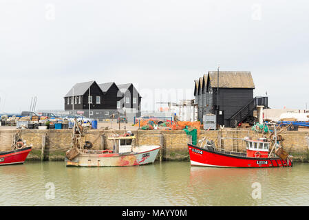 Hafen von Whitstable, Kent, UK Stockfoto