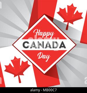 Happy Canada Day Stock Vektor