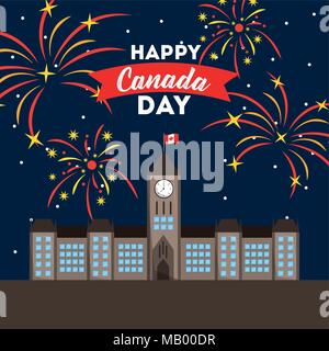 Happy Canada Day Stock Vektor