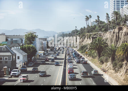 LOS ANGELES, Ca, USA. SEPTEMBER 23, 2016. Street View in Santa Monica. . Die Stadt ist nach der Christlichen saint Monica benannt Stockfoto