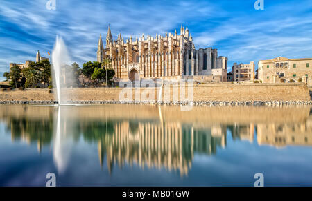 Die Kathedrale La Seu in Palma de Mallorca Stockfoto