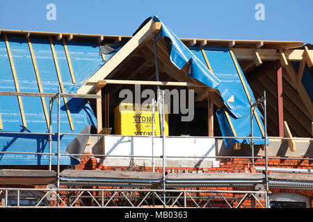 Baustelle, Dachsanierung, Oldenburg in Oldenburg, Niedersachsen, Deutschland, Europa ich Baustelle, Dachsanierung, Oldenburg in Oldenburg Nieder Stockfoto