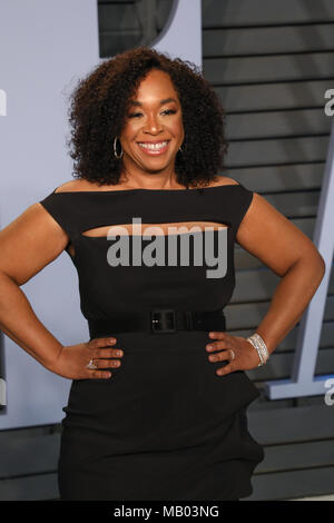 Der Vanity Fair 2018 Oscars nach Partei - Ankunft mit: shonda Rhimes Wo: Los Angeles, Kalifornien, Vereinigte Staaten, wenn: 04 Mar 2018 Credit: Sheri Determan/WENN.com Stockfoto