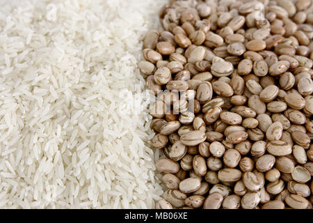 Arroz e Feijao, Comida Típica Brasileira Stockfoto