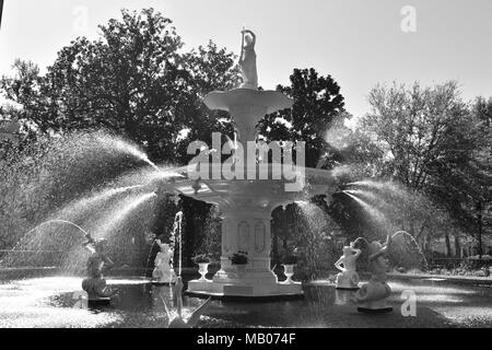 Brunnen bei forysth Park Stockfoto