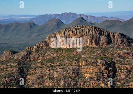 Flinders Ranges in Südaustralien, Auge des Vogels Ansicht Stockfoto