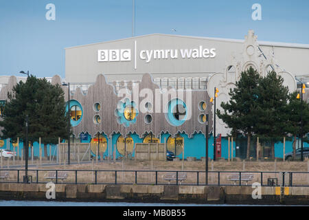 BBC-Studios im Roath Lock, Cardiff, Wales, UK. Stockfoto