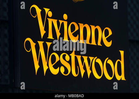 Vivienne Westwood Fashion Store anmelden Logo. Stockfoto