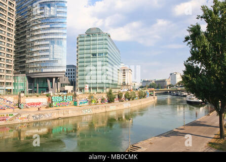 Donau Kanal. Wien. Österreich Stockfoto