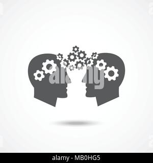 Wissenstransfer Symbol Stock Vektor