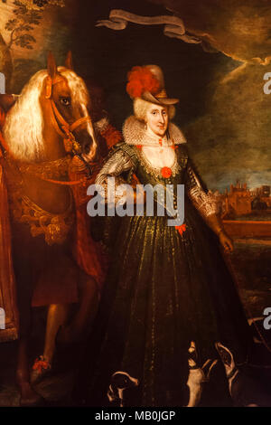 England, Porträt von Anne von Dänemark durch Paul Van Somer Stockfoto