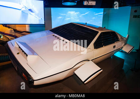 England, London, Covent Garden, London Film Museum, Lotus Esprit S1 Auto aus dem James Bond Film The Spy Who Loved Me vom 1977 Stockfoto