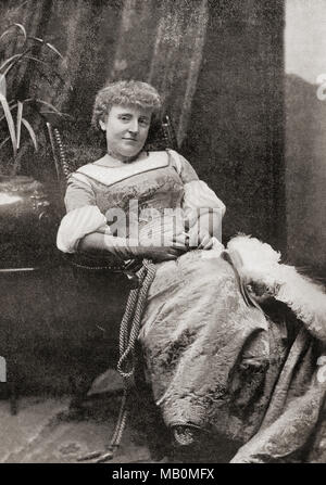 Eliza Frances Hodgson Burnett, 1849 - 1924. Britisch-amerikanische Schriftsteller und Dramatiker. Von der Internationalen Bibliothek des berühmten Literatur, c. veröffentlicht. 1900 Stockfoto