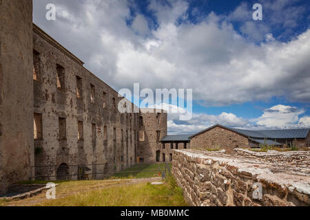 Ruinen von einer Festung in Västervik, Schweden. Stockfoto