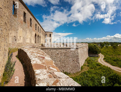 Borgholm fort auf Oland, Schweden ruinieren. Stockfoto