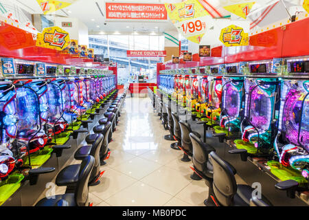 Japan, Honshu, Tokio, Akihabara, Pachinko Salon Stockfoto