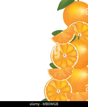 Orangen Hintergrund, Vektor Stock Vektor