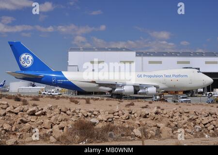 GENERAL ELECTRIC PROPULSION TEST PLATTFORM Boeing 747-100 N 747 GE. Stockfoto