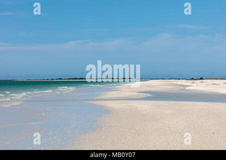 Verträumter Strand von Sanibel Island, Florida, USA Stockfoto