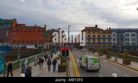 O'Connell Bridge in der Stadt Dublin - Dublin/Irland - 21. MÄRZ 2018 Stockfoto
