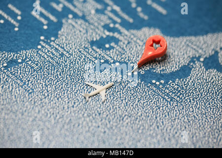 Karte und PIN Japan Stockfoto