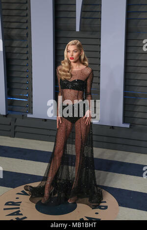 Vanity Fair Oscars Partei 2018 wurde im Wallis Annenberg Center für Darstellende Künste in Beverly Hills, Kalifornien mit: Elsa Hosk Wo: Los Angeles, Kalifornien, Vereinigte Staaten, wenn: 04 Mar 2018 Credit: Sheri Determan/WENN.com gehalten Stockfoto