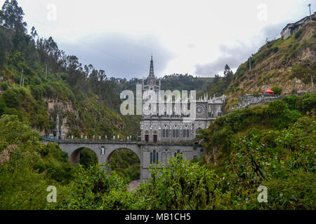 Bilder von der Las Lajas Kathedrale in Kolumbien Stockfoto