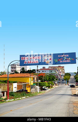 Straße, Belém, Paraíba, Brasilien Stockfoto