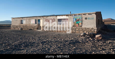 Shop in Huayllajara, Bolivien, in der Nähe der Laguna Colorada - Südamerika Stockfoto