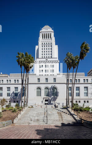 Los Angeles City Hall, Abgeschlossen 1928, Kalifornien, USA Stockfoto