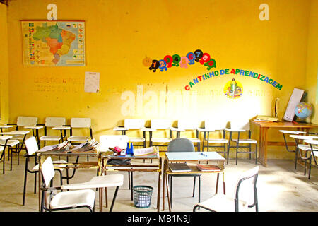 Öffentliche Schule, Distrito Rua Nova, Belém, Paraíba, Brasilien Stockfoto